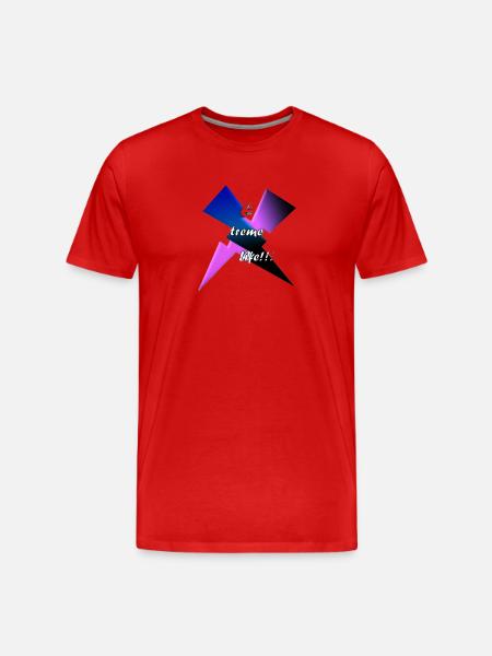 EXTREME LIFE - Men's Premium Organic T-Shirt - red