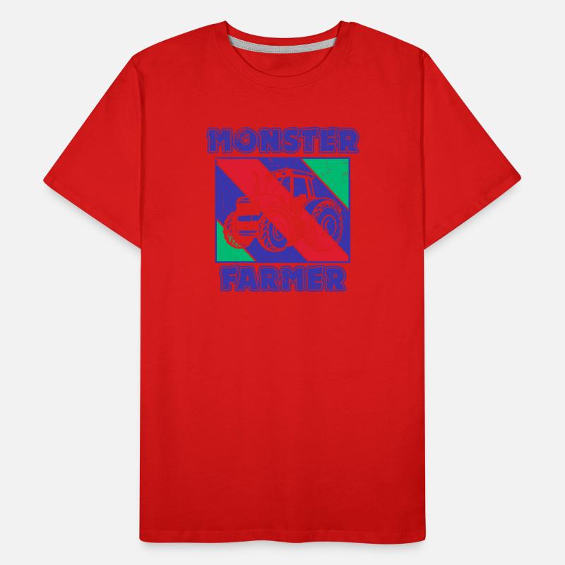 Kraftfahrzeug Traktor Landwirt Bauernhof Statement Männer Premium Bio T-Shirt