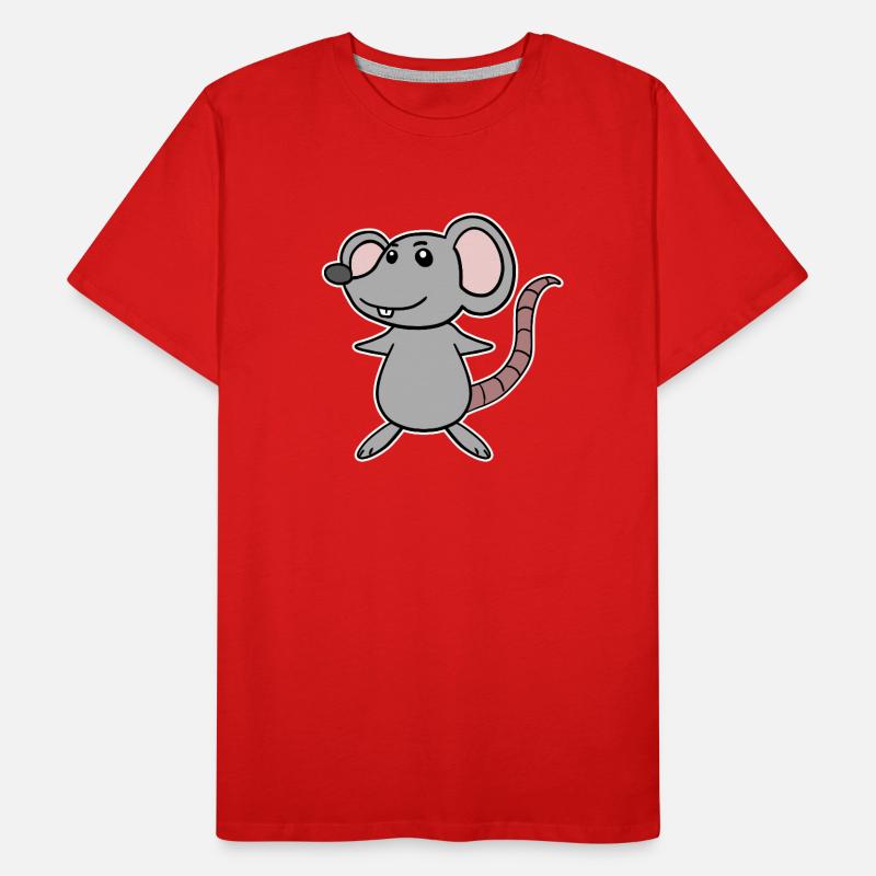Maus Cartoon Männer Premium Bio T-Shirt