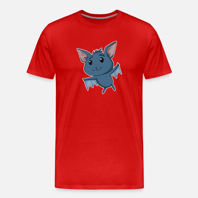 Bat - Men's Premium Organic T-Shirt - red