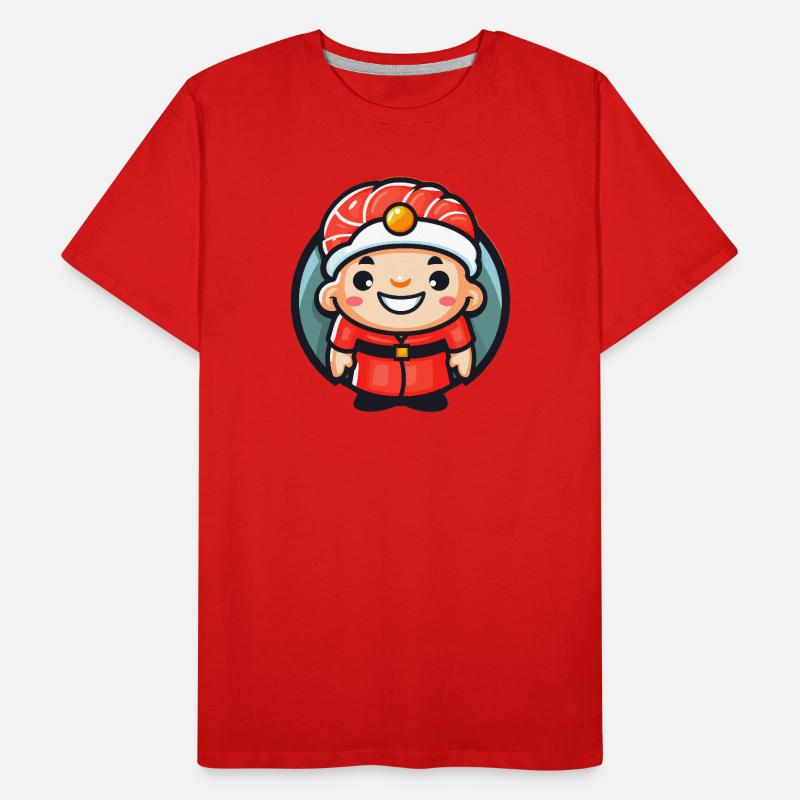 Maskottchen des Sushi-Kochs Männer Premium Bio T-Shirt