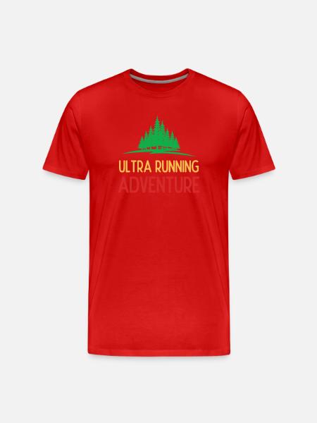Ultra Running Advrenture - Men's Premium Organic T-Shirt - red
