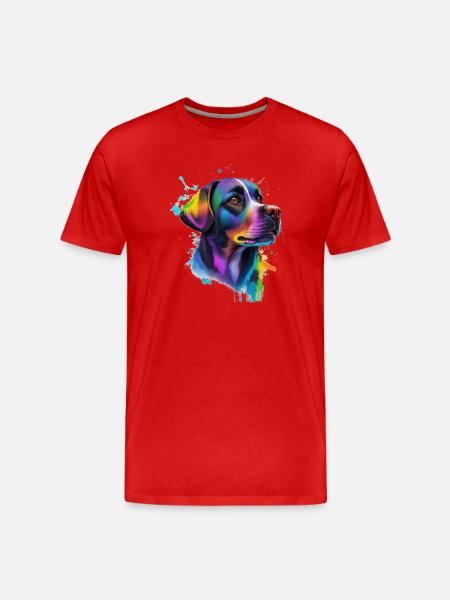 Labrador - Men's Premium Organic T-Shirt - red