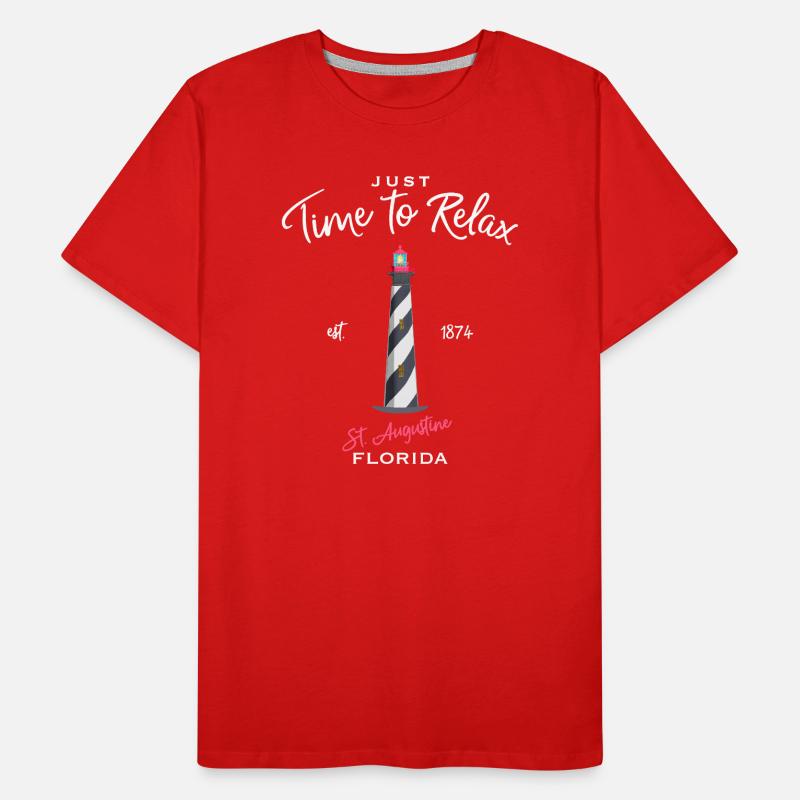 Florida, Leuchtturm St. Augustine, USA Männer Premium Bio T-Shirt