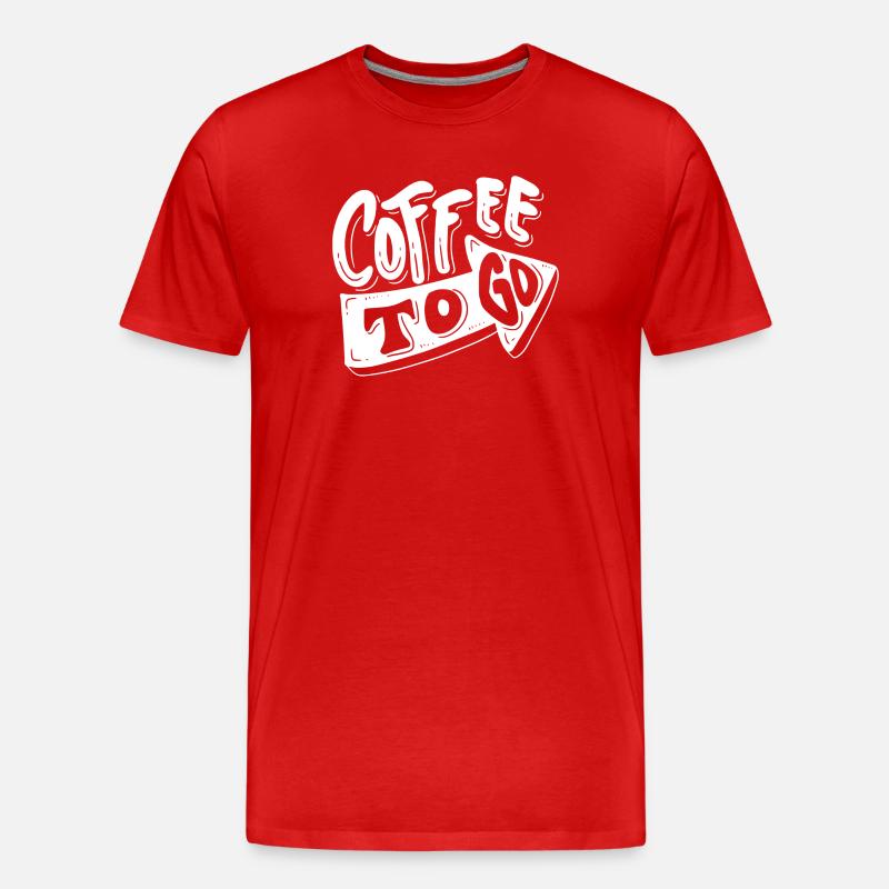 Kaffee, Ich mag Kaffee, Kaffeepause - Männer Premium Bio T-Shirt - Rot