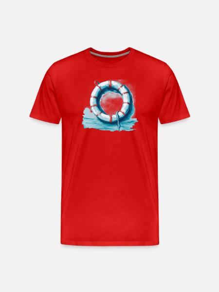 Life preserver - Men's Premium Organic T-Shirt - red