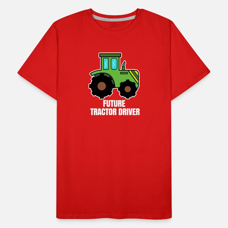 Fahrzeug Landmaschinen Statement Traktor Bauer Männer Premium Bio T-Shirt