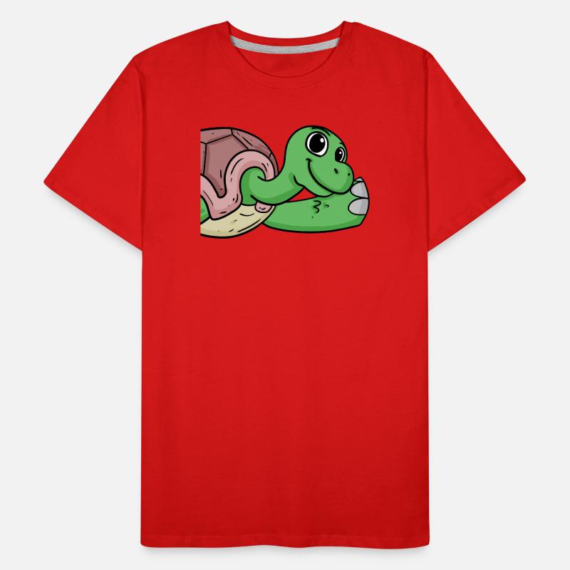 Turtle Greeting Greeting Men's Premium Organic T-Shirt