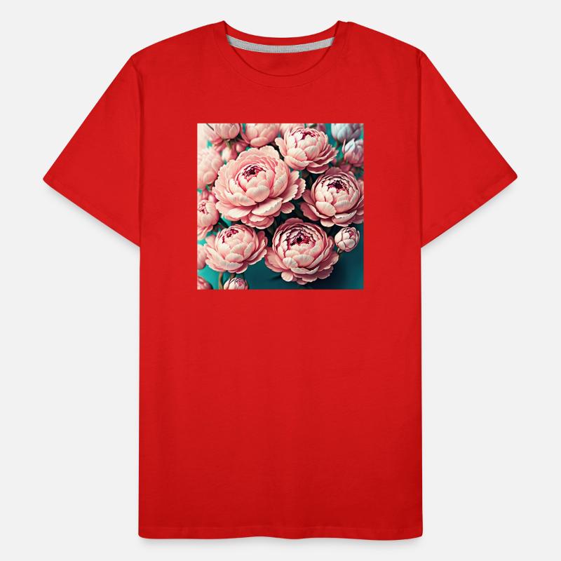 Blumen Männer Premium Bio T-Shirt