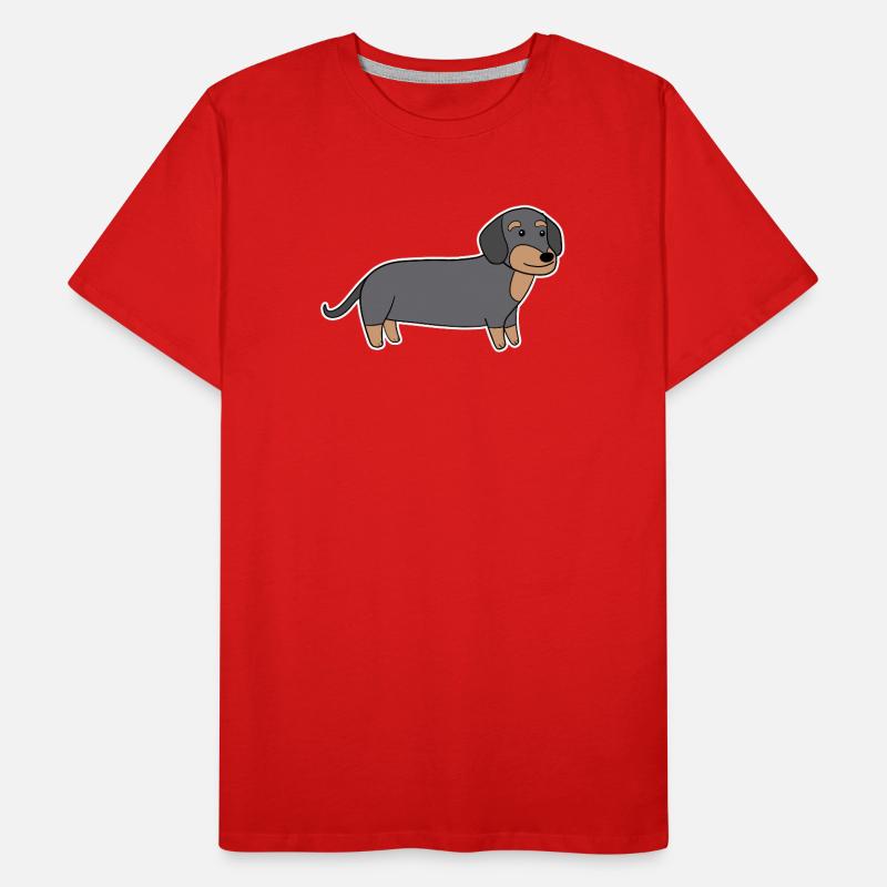 Dackel Dachshund Teckel T-shirt bio Premium Homme