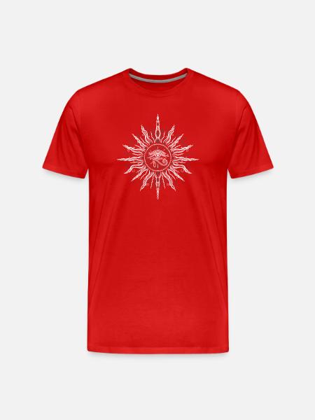 Sun, Summer, Horus' Eye - Men's Premium Organic T-Shirt - red