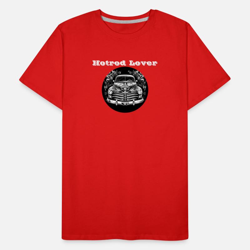 Hotrod Lover white Men's Premium Organic T-Shirt