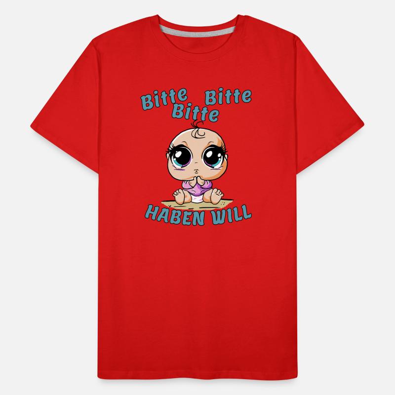 Bitte bitte bitte---haben will Männer Premium Bio T-Shirt