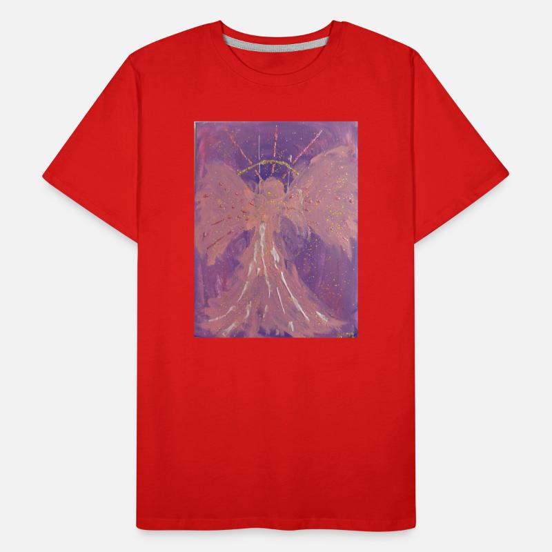 Erzengel Chamuel - Engel der Liebe - Engelbild Männer Premium Bio T-Shirt