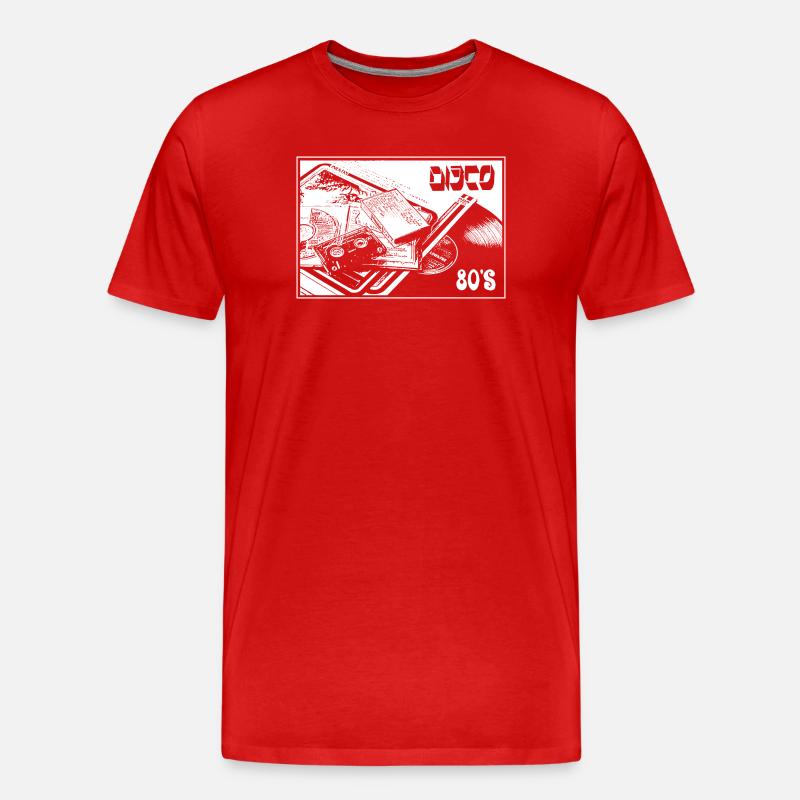 DISKOTHEK - Männer Premium Bio T-Shirt - Rot