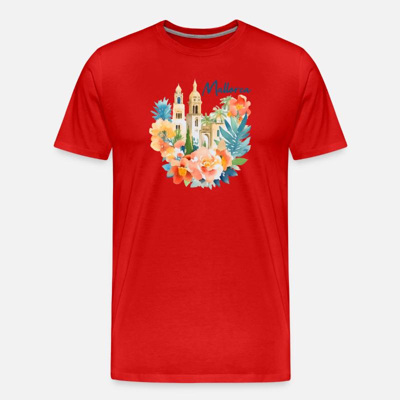 Mallorca - Männer Premium Bio T-Shirt - Rot