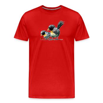 Boules de boules de boules pour pétanque - T-shirt bio Premium Homme - rouge - Devant - Damien (186cm)