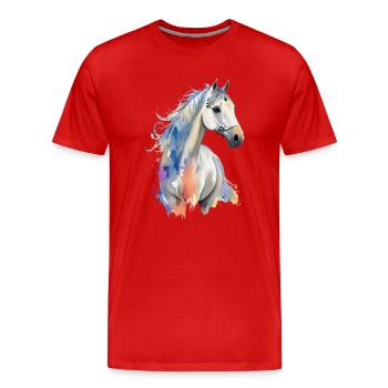 Arab - Men's Premium Organic T-Shirt - red - Front - Damien (186cm)
