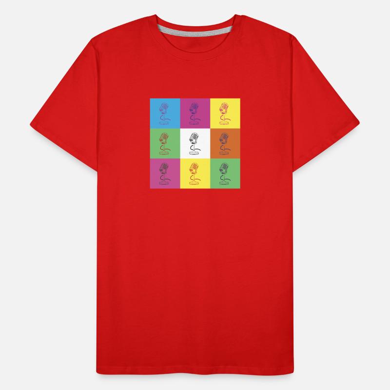 Conception du microphone T-shirt bio Premium Homme
