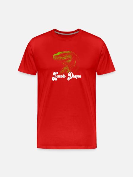 Komodowaran Design - Männer Premium Bio T-Shirt - Rot