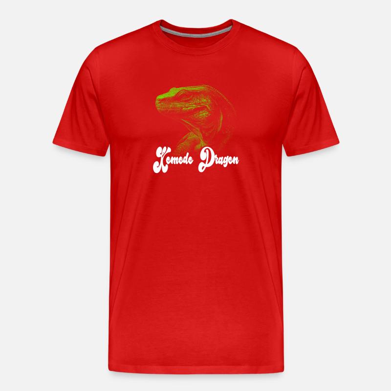 Komodowaran Design - Männer Premium Bio T-Shirt - Rot