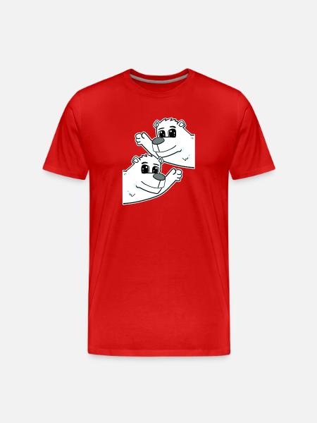 Polar Bear Polar Bear - Men's Premium Organic T-Shirt - red