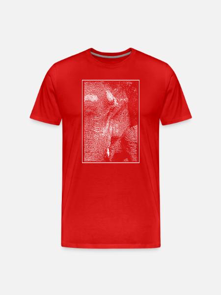 Eléphant blanc - T-shirt bio Premium Homme - rouge