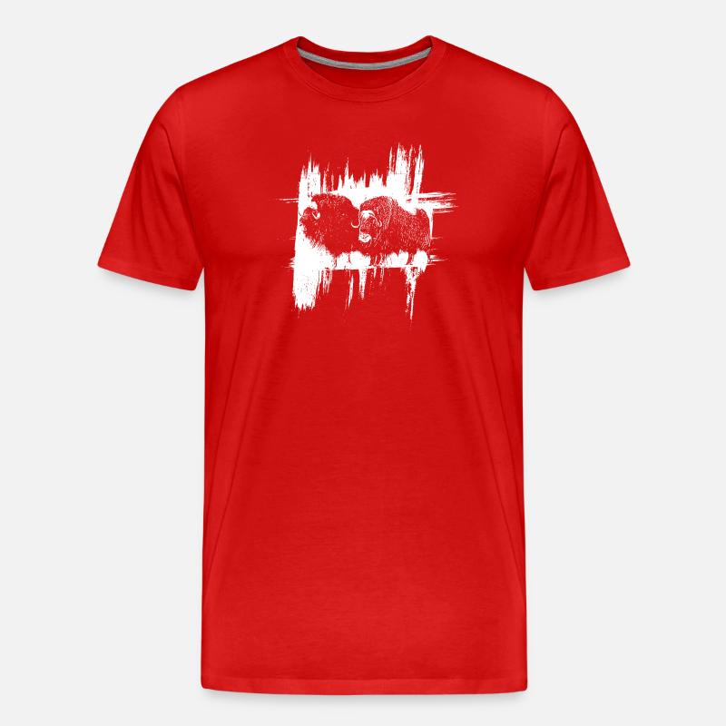 Les Bisons - T-shirt bio Premium Homme - rouge