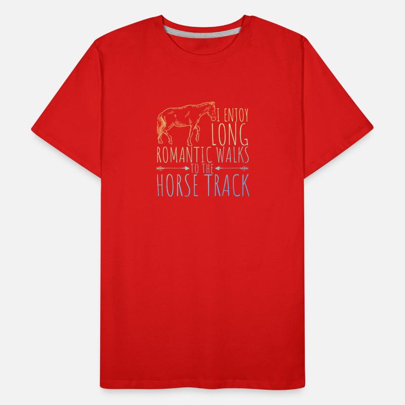 Pferderennen Männer Premium Bio T-Shirt