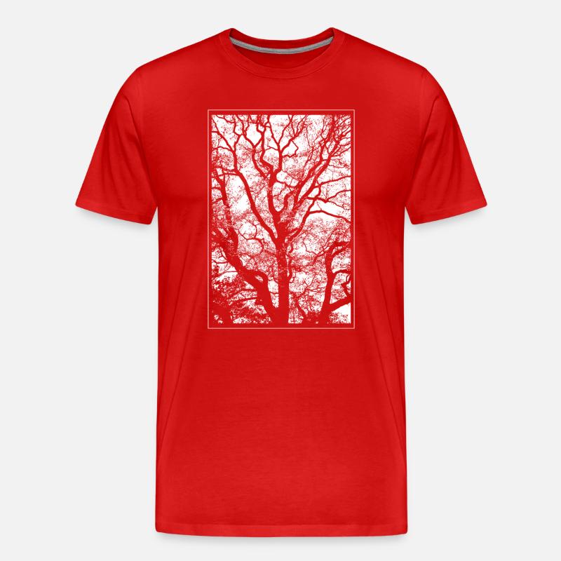 Baum - Männer Premium Bio T-Shirt - Rot