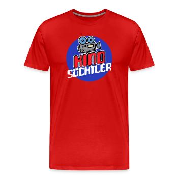Movies Kamera Streaming Theater Statement Kino - Männer Premium Bio T-Shirt - Rot - Vorne - Damien (186cm)
