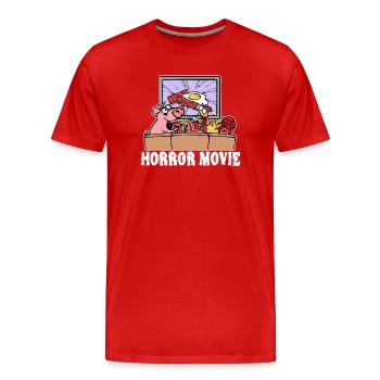 Movies Cineaste Movies Movies Cinema Night Statement - Men's Premium Organic T-Shirt - red - Front - Damien (186cm)