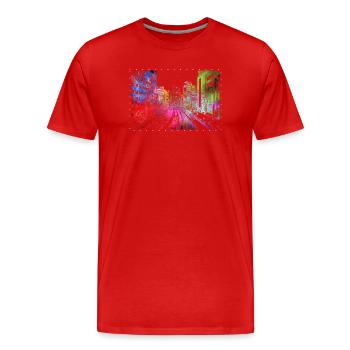 TOKYO - T-shirt bio Premium Homme - rouge - Devant - Damien (186cm)