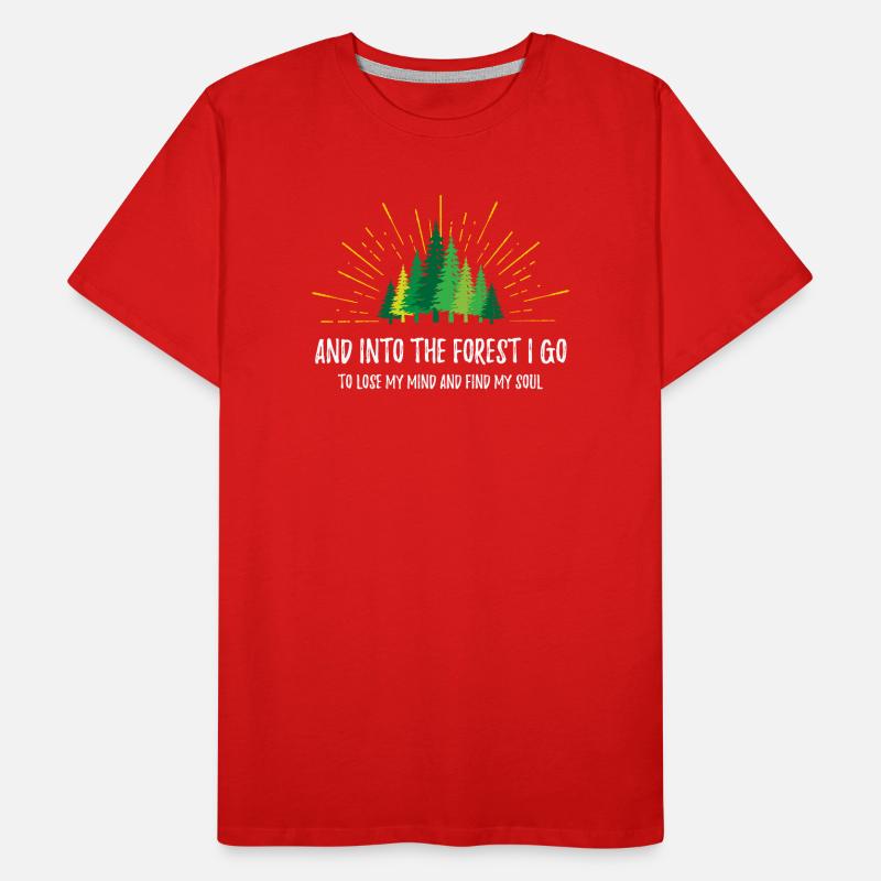 Et je vais dans la forêt T-shirt bio Premium Homme