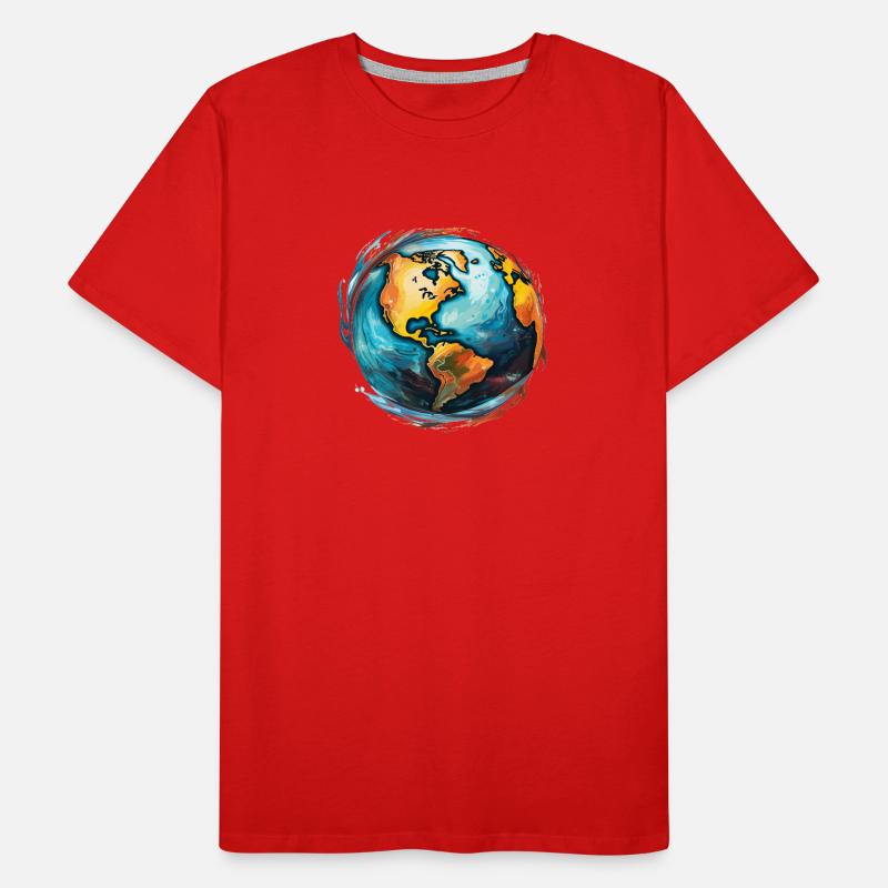 Globe en mouvement T-shirt bio Premium Homme