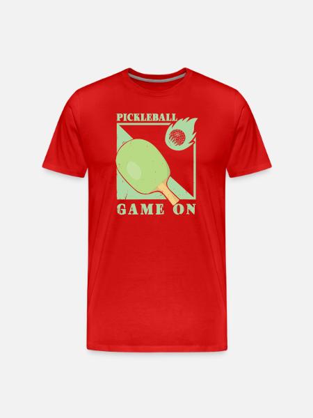 Pickleball Player - Men's Premium Organic T-Shirt - red