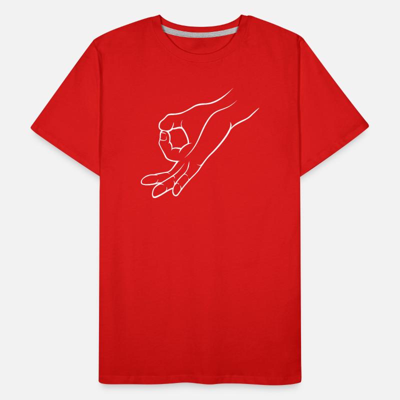 Trou de signalisation manuelle dans un jeu d’enfant T-shirt bio Premium Homme