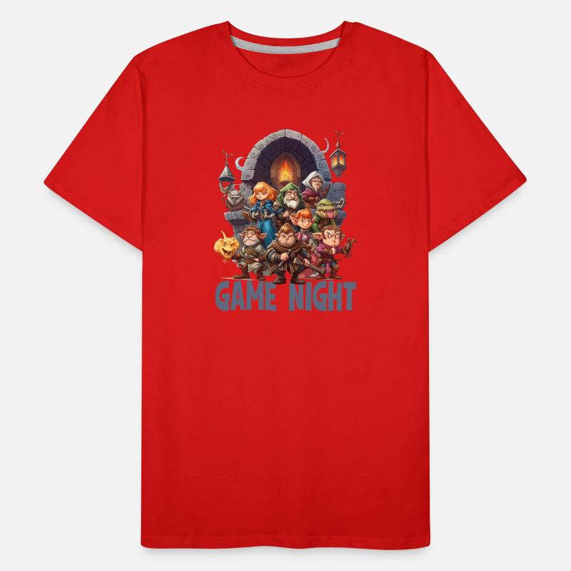 Gamenight Rollenspielgruppe mit Characteren Männer Premium Bio T-Shirt