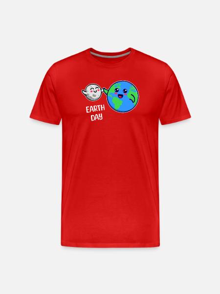 Mother Earth Environment Eco-Friendly Statement - Men's Premium Organic T-Shirt - red