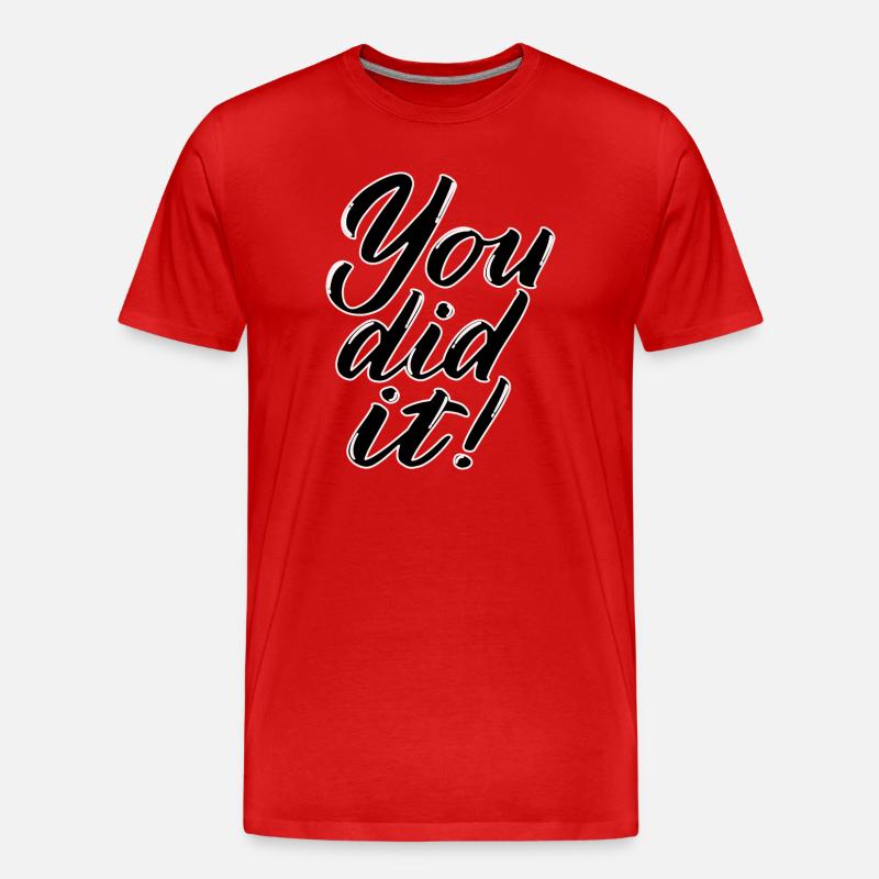T-Shirt mit Spruch - Männer Premium Bio T-Shirt - Rot