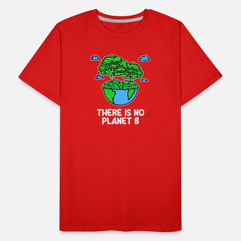 Mother Earth Planet Statement Tree Conservation Men's Premium Organic T-Shirt