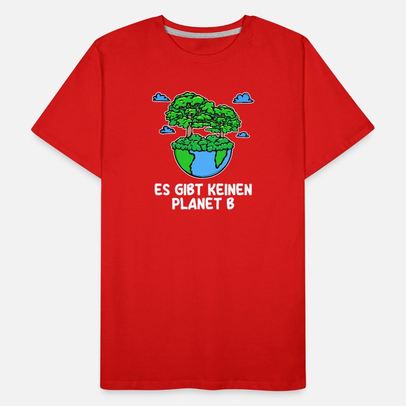 Baum Planet Erde Statement Umwelt Umweltfreundlich Männer Premium Bio T-Shirt