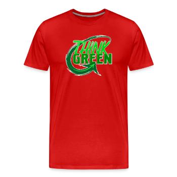 Umwelt Umweltschützer Statement Erde Mutter Natur - Männer Premium Bio T-Shirt - Rot - Vorne - Damien (186cm)