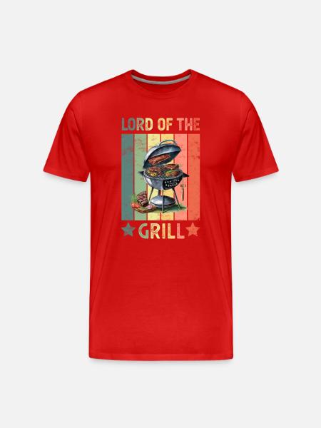 Grill Grilling Grillmeister - Men's Premium Organic T-Shirt - red