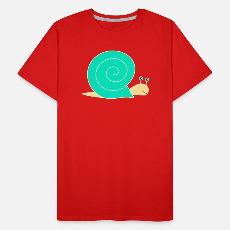 escargot T-shirt bio Premium Homme