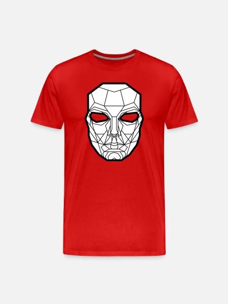 Kimura Mask White - Men's Premium Organic T-Shirt - red