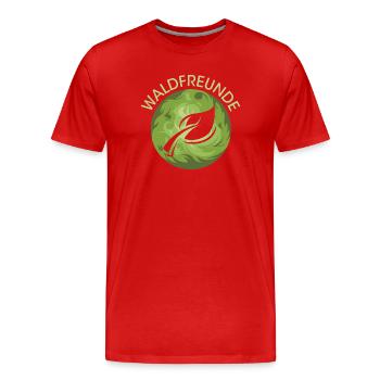 Forest Friends Leaf Nature Nature Nature Forest Protection - T-shirt bio Premium Homme - rouge - Devant - Damien (186cm)