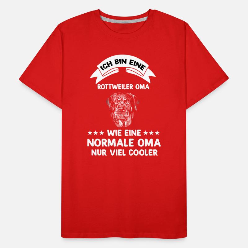 Ich bin eine Rottweiler Oma Männer Premium Bio T-Shirt