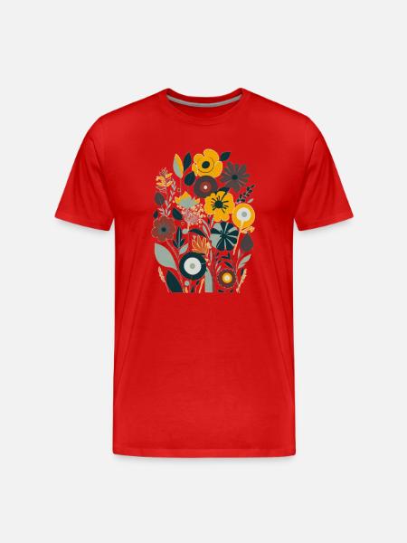 Bouquet - T-shirt bio Premium Homme - rouge