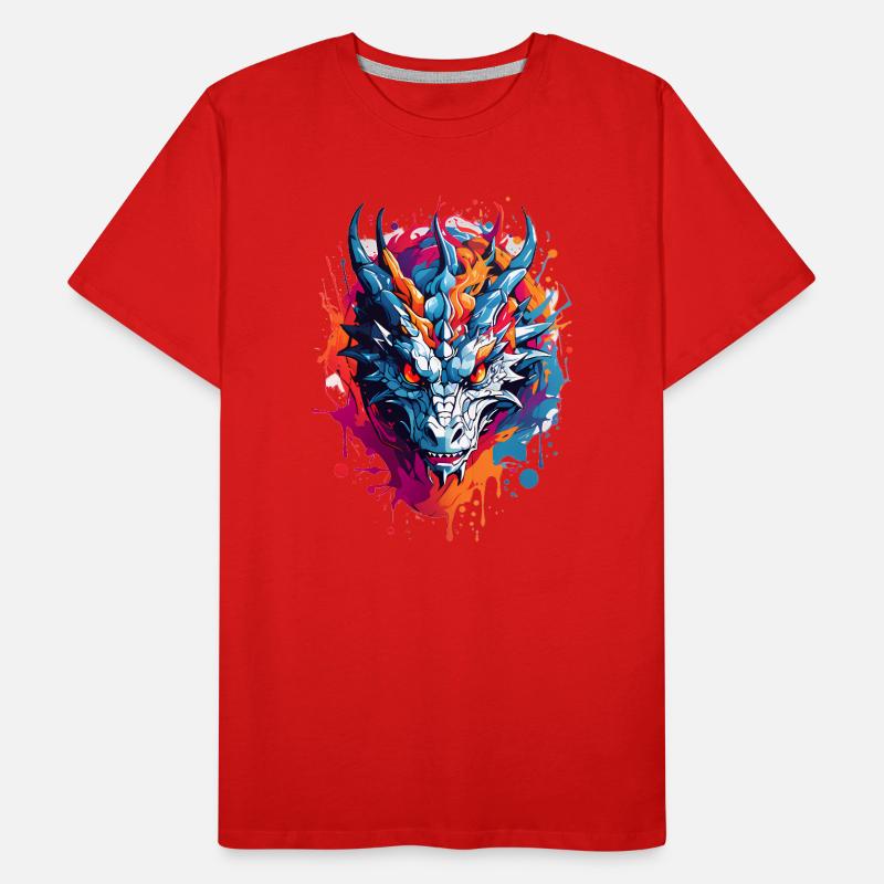 Coole Drache Männer Premium Bio T-Shirt